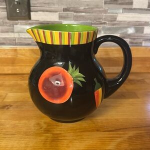 Crate &Barrel ceramic pitcher